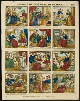 Dembour et Gangel estampe HISTOIRE DE GENEVIEVE DE BRABANT. Metz 1840-1852 1953.86.3201 Photo