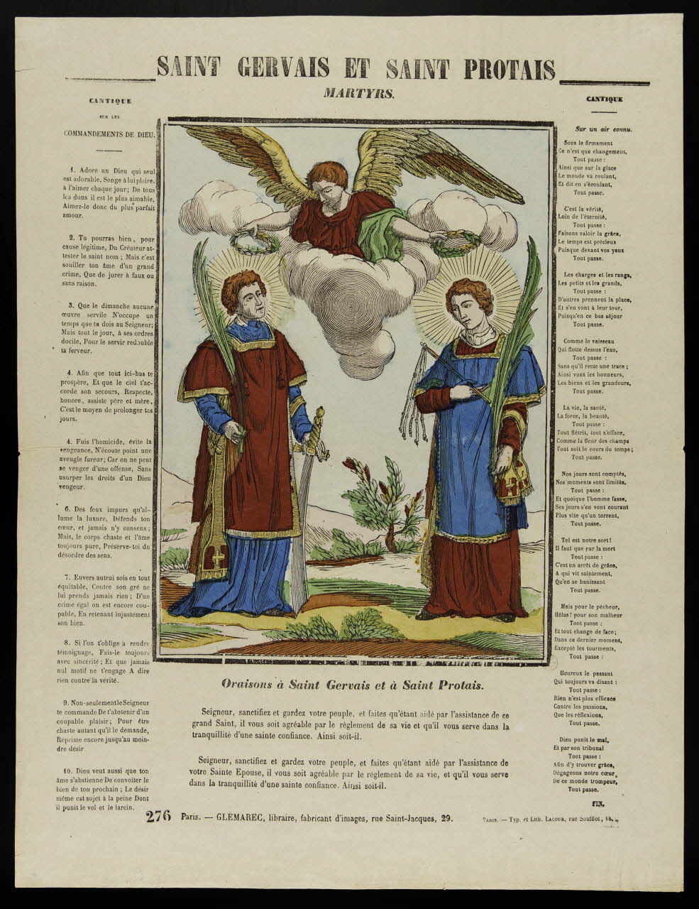 estampe SAINT GERVAIS ET SAINT PROTAIS  MARTYRS. 1953.86.322 Photo