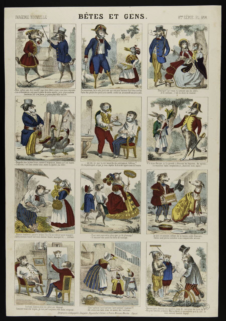 estampe BÊTES ET GENS. 1953.86.3239 Photo