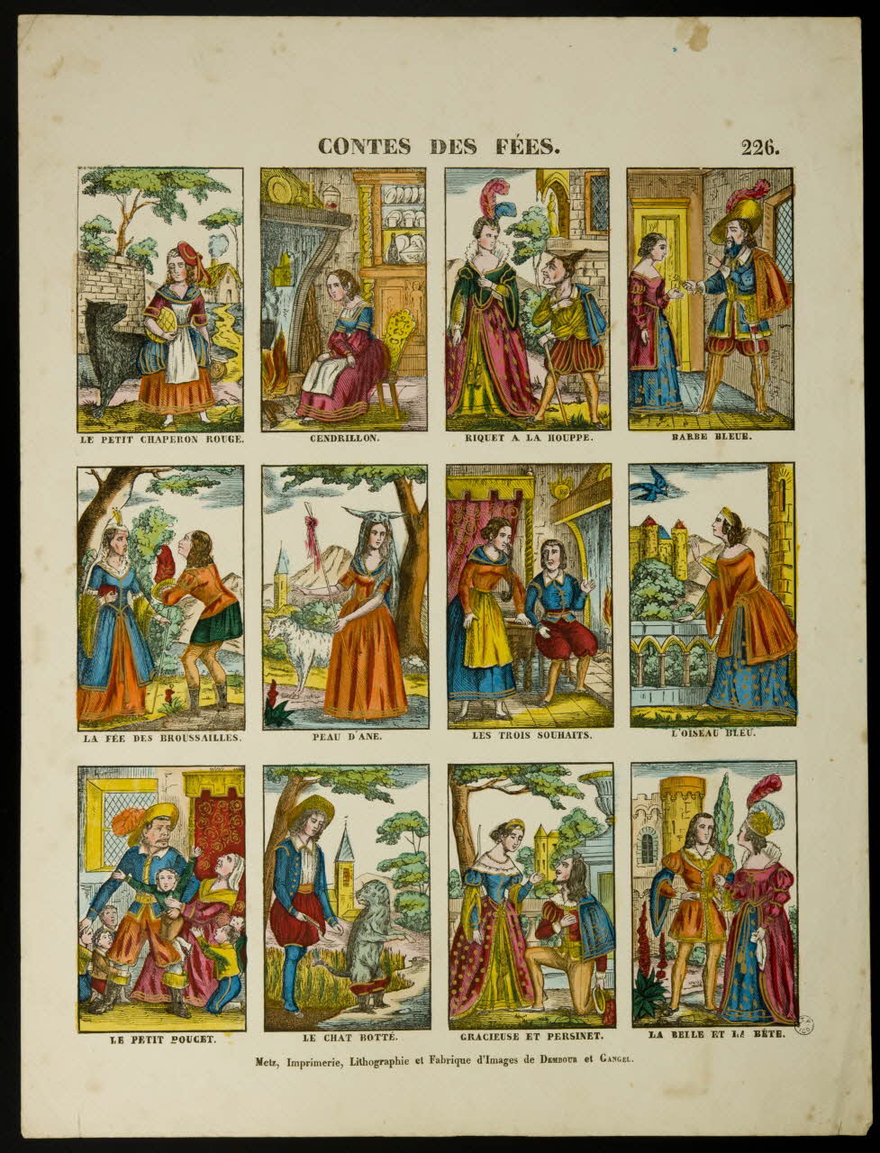 Dembour et Gangel estampe CONTES DES FEES. Metz 1840-1852 1953.86.3274 Photo
