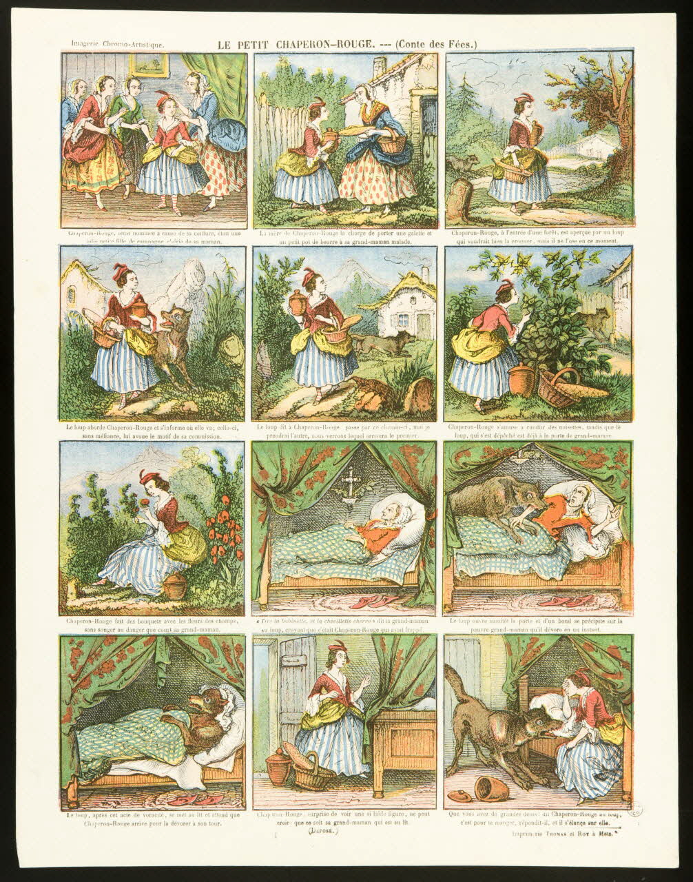 estampe LE PETIT CHAPERON-ROUGE. -- (Conte de Fées.) 1953.86.3299 Photo