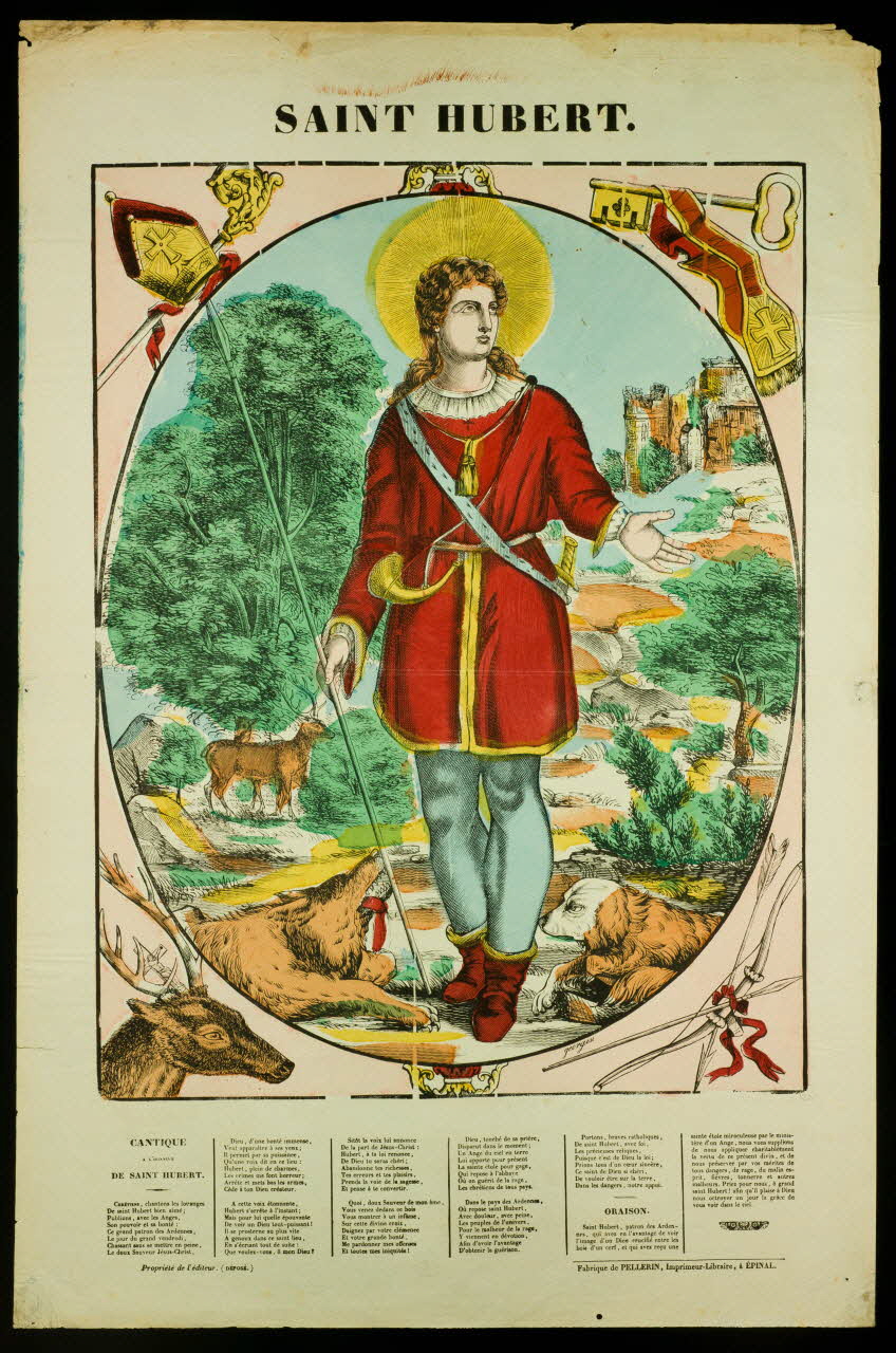 estampe SAINT HUBERT. 1953.86.330 Photo