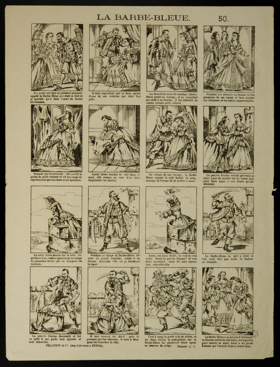 estampe LA BARBE-BLEUE. 1953.86.3312 Photo