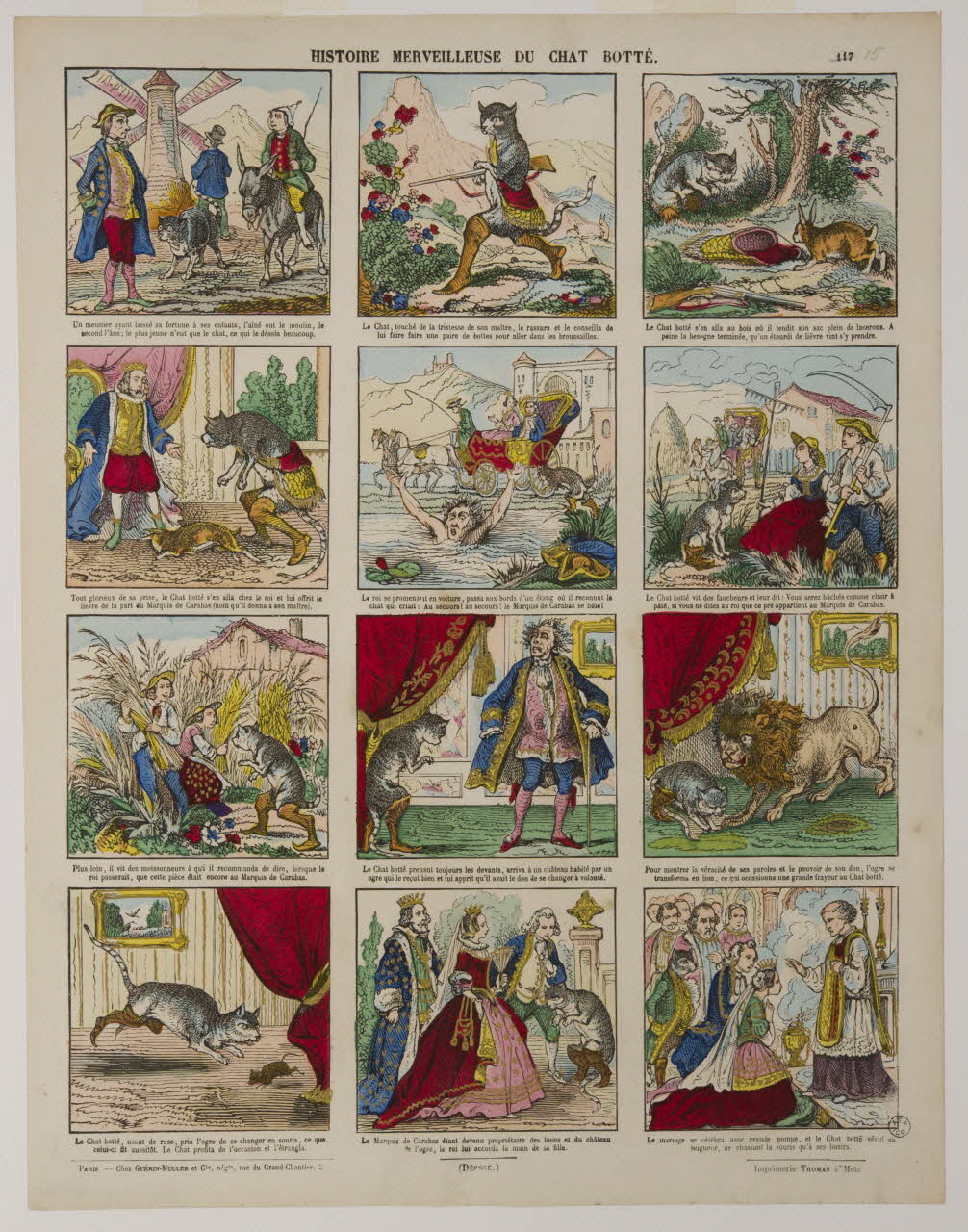 estampe HISTOIRE MERVEILLEUSE DU CHAT BOTTE. 1953.86.3321 Photo