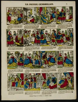 Gangel et Didion estampe LA PETITE CENDRILLON. Metz 1858-1868 1953.86.3344 Photo
