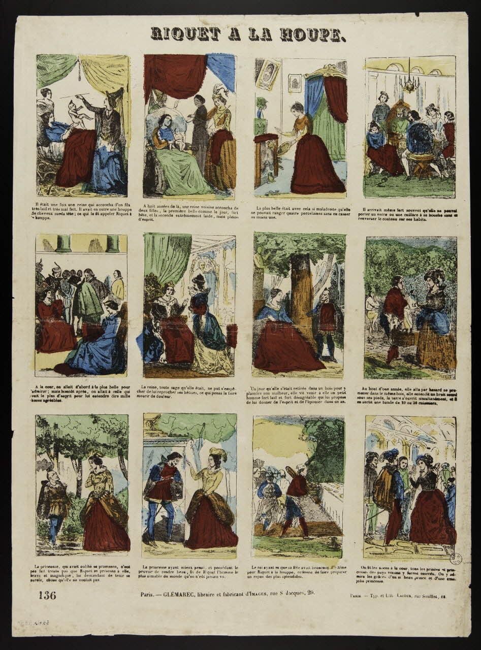 François Lacour ; Charles-Eugène Glémarec à compartiments (4x3) RIQUET A LA HOUPE. Paris 1858-1860 1953.86.3350 Photo
