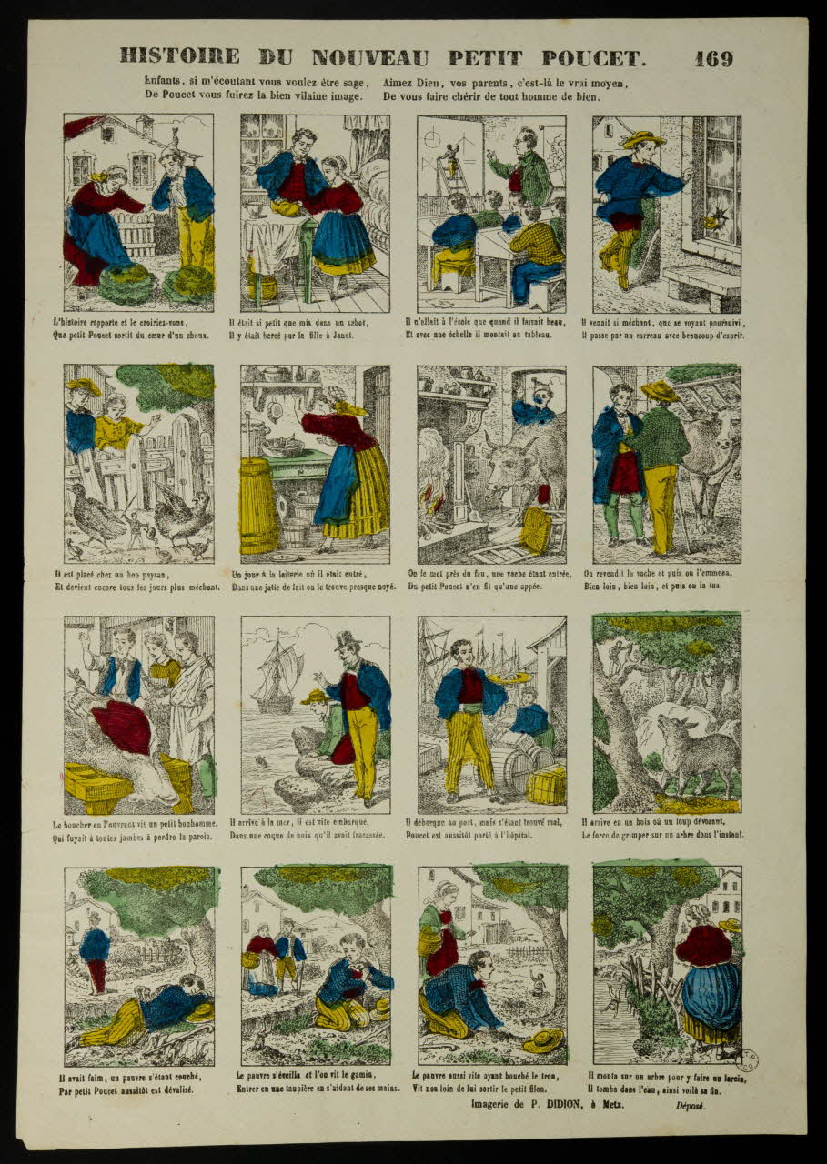 Paulin Didion estampe HISTOIRE DU NOUVEAU PETIT POUCET. Metz 1869-1879 1953.86.3381 Photo