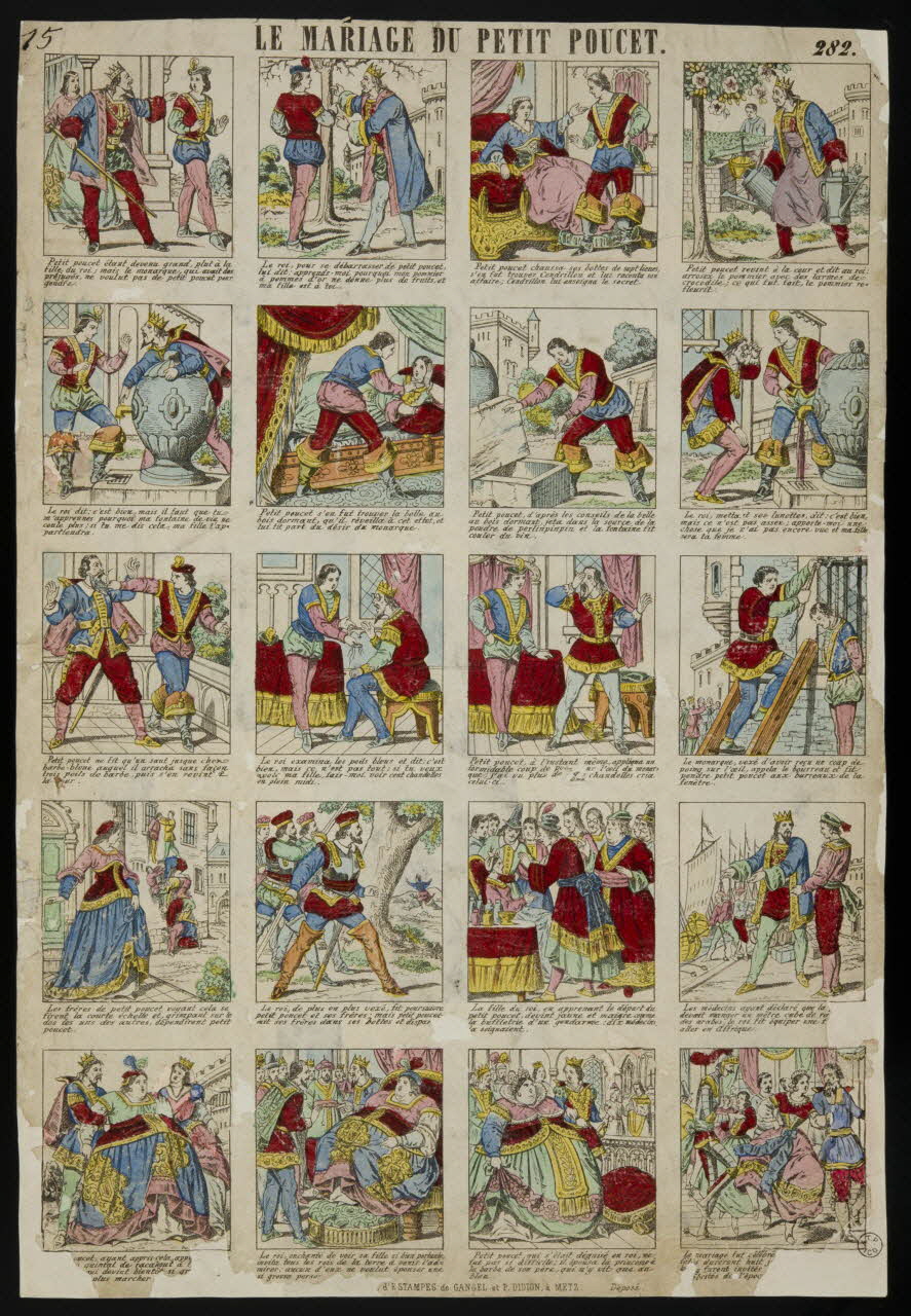Gangel et Didion estampe LA MARIAGE DU PETIT POUCET. Metz 1858-1868 1953.86.3382 Photo