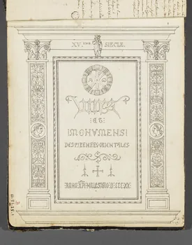 Charles Stanislas Léveillé album MONUMENS  DES PIRENEES ORIENTALES 1820 1961.51.25.1 Photo RMN-Grand Palais (Mucem)