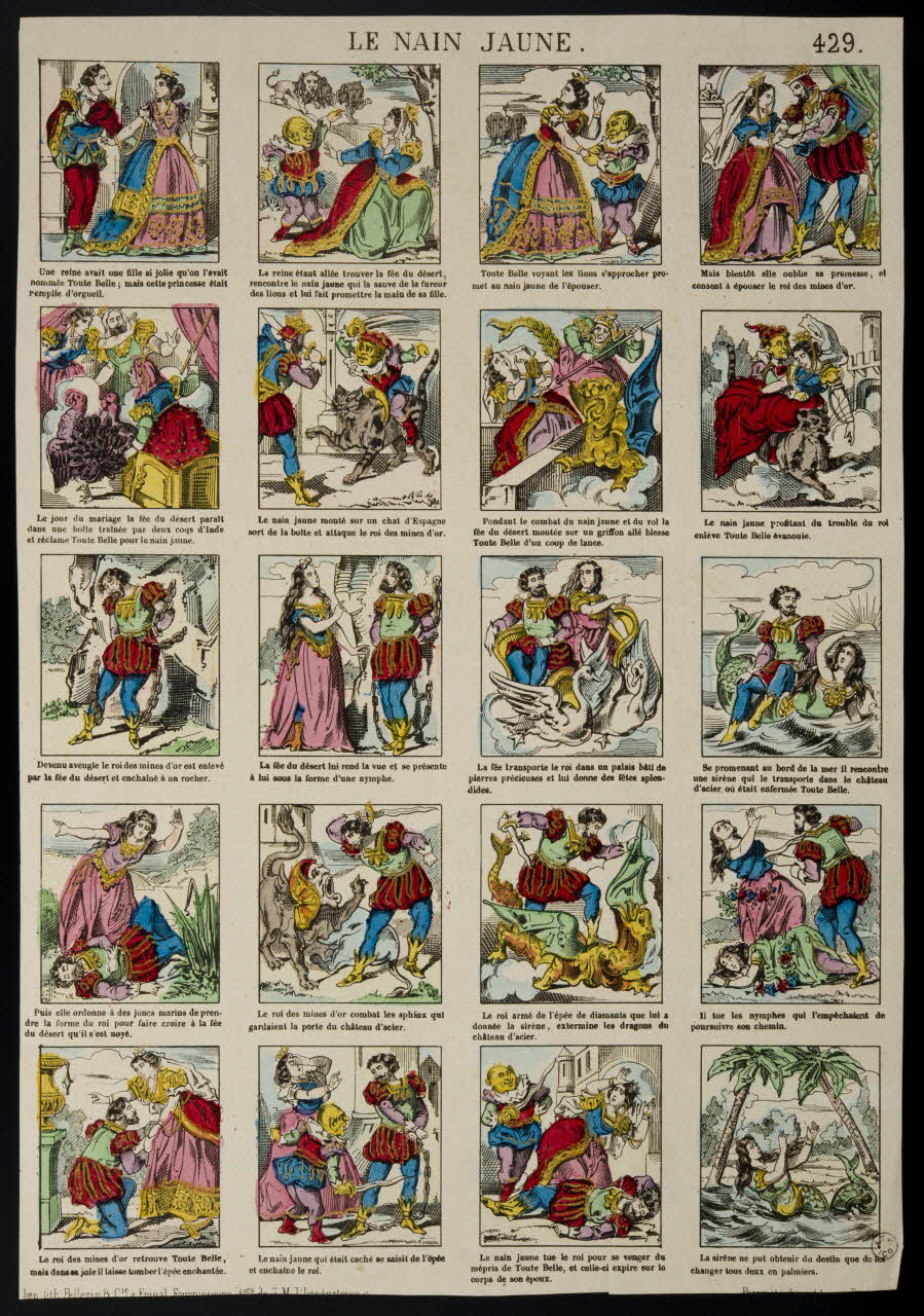 Pellerin estampe LE NAIN JAUNE. Lorraine, France 1866 1953.86.3414 Photo