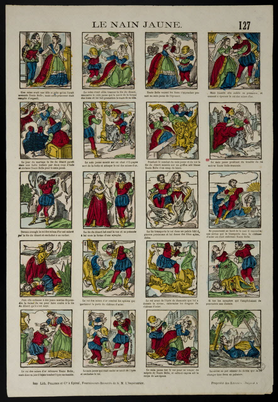 Pellerin estampe LE NAIN JAUNE. Lorraine, France 1866 1953.86.3415 Photo