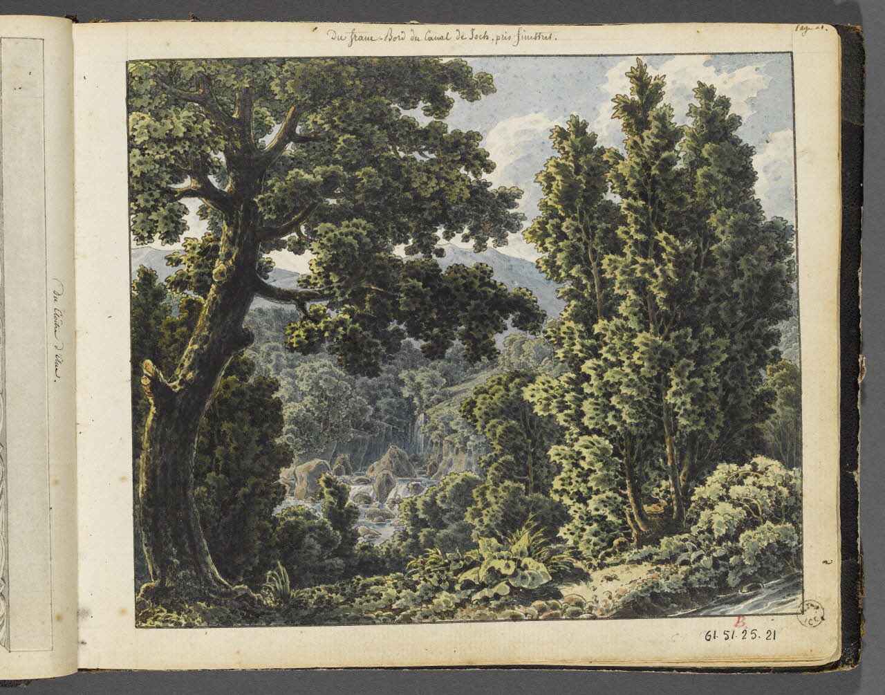 Charles Stanislas Léveillé album Du frame. Bord du canal de Toch, près finestres. 1820 1961.51.25.21 Photo RMN-Grand Palais (Mucem)