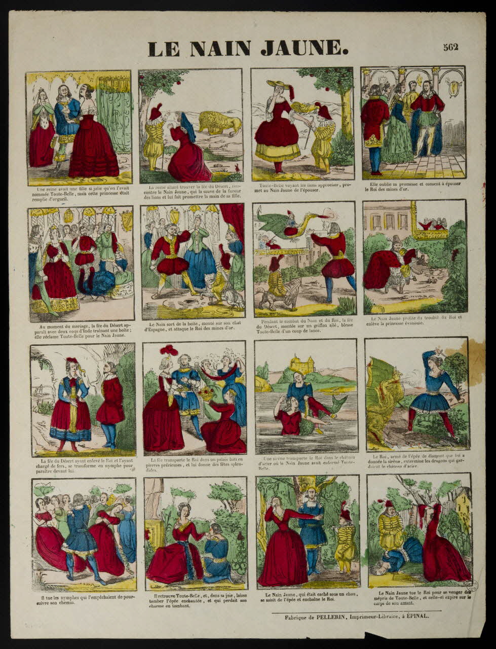 Pellerin estampe LE NAIN JAUNE. Lorraine, France 1847 1953.86.3416 Photo