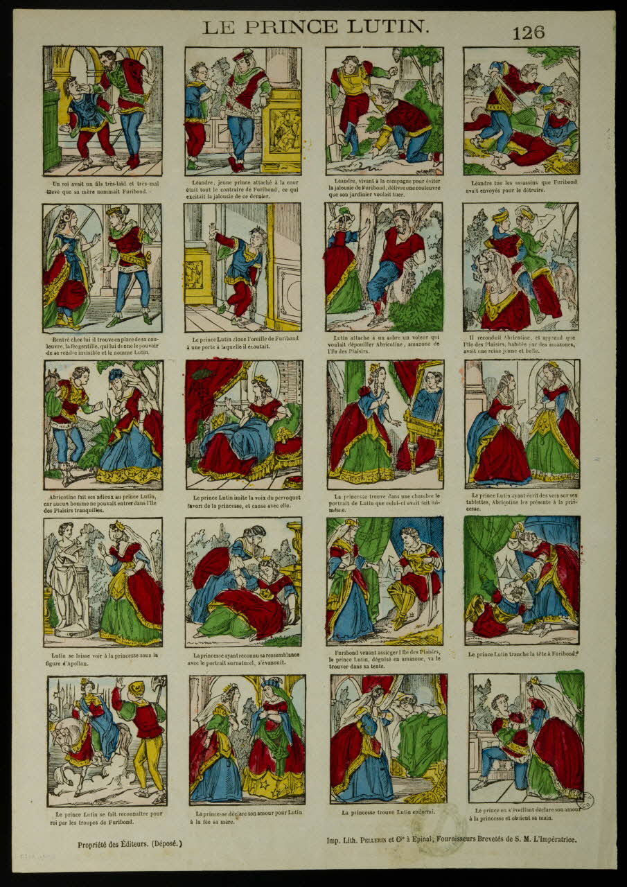 Pellerin estampe LE PRINCE LUTIN. Lorraine, France 1866 1953.86.3422 Photo