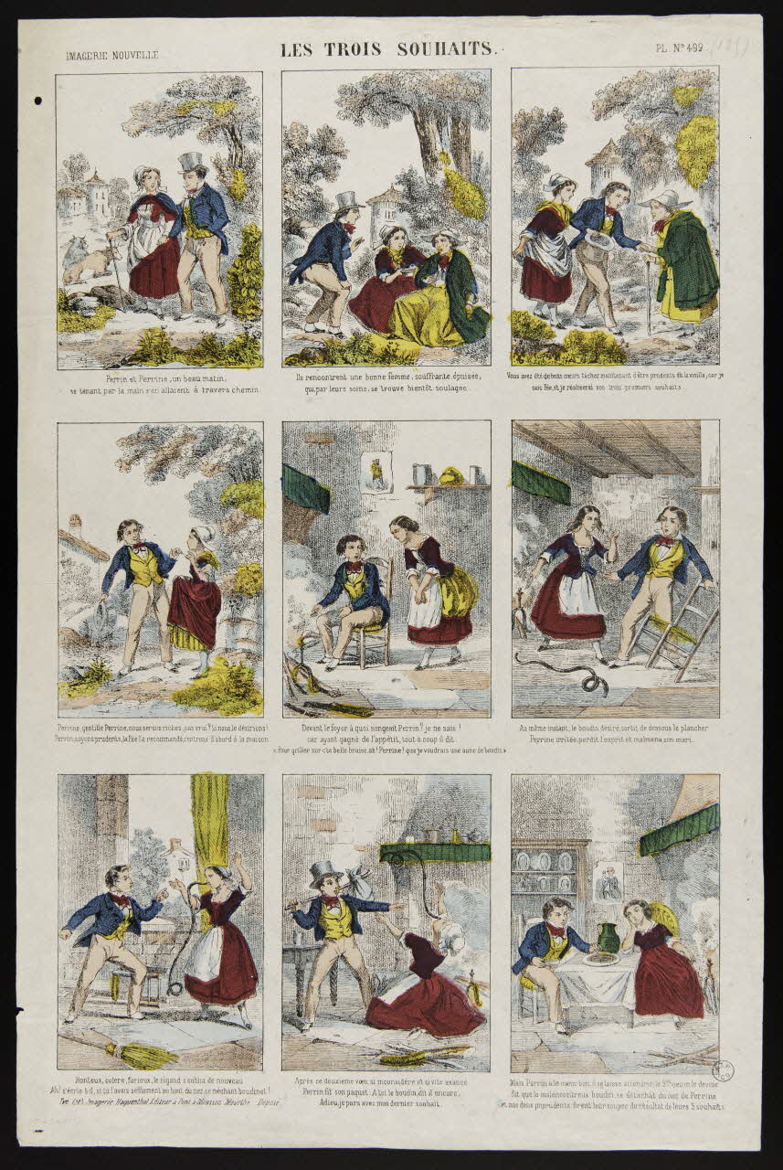 estampe LES TROIS SOUHAITS. 1953.86.3425 Photo