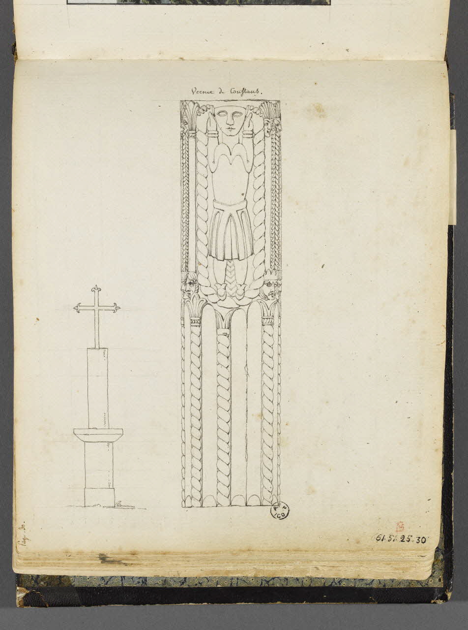 Charles Stanislas Léveillé album Relevés de calvaire et de sculpture de Vernet-les-Bains 1820 1961.51.25.30 Photo RMN-Grand Palais (Mucem)