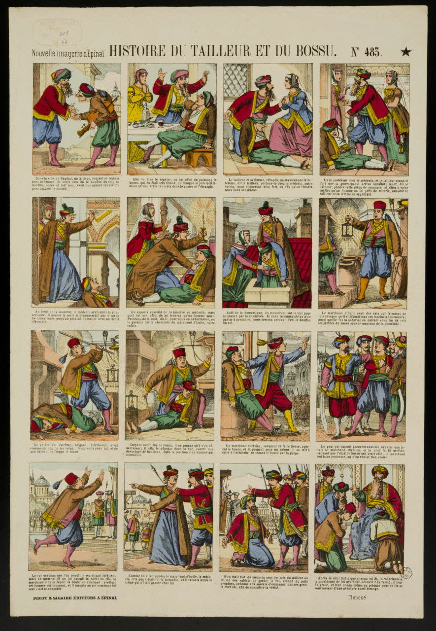 à compartiments (4x4) HISTOIRE DU TAILLEUR ET DU BOSSU. 1953.86.3436 Photo