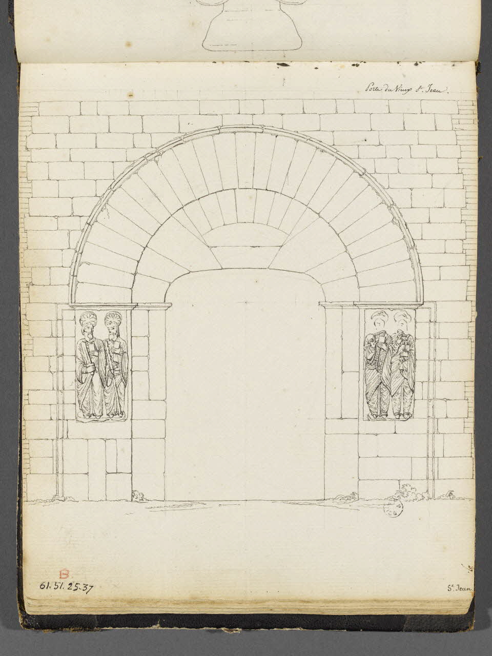 Charles Stanislas Léveillé album Porte du Vieux St Jean. 1820 1961.51.25.37 Photo RMN-Grand Palais (Mucem)
