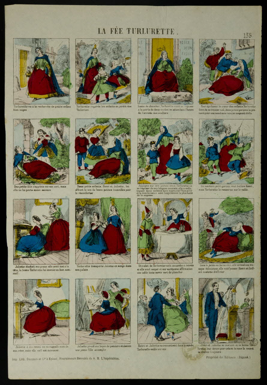 Pellerin estampe LA FEE TURLURETTE. Lorraine, France 1863 1953.86.3459 Photo