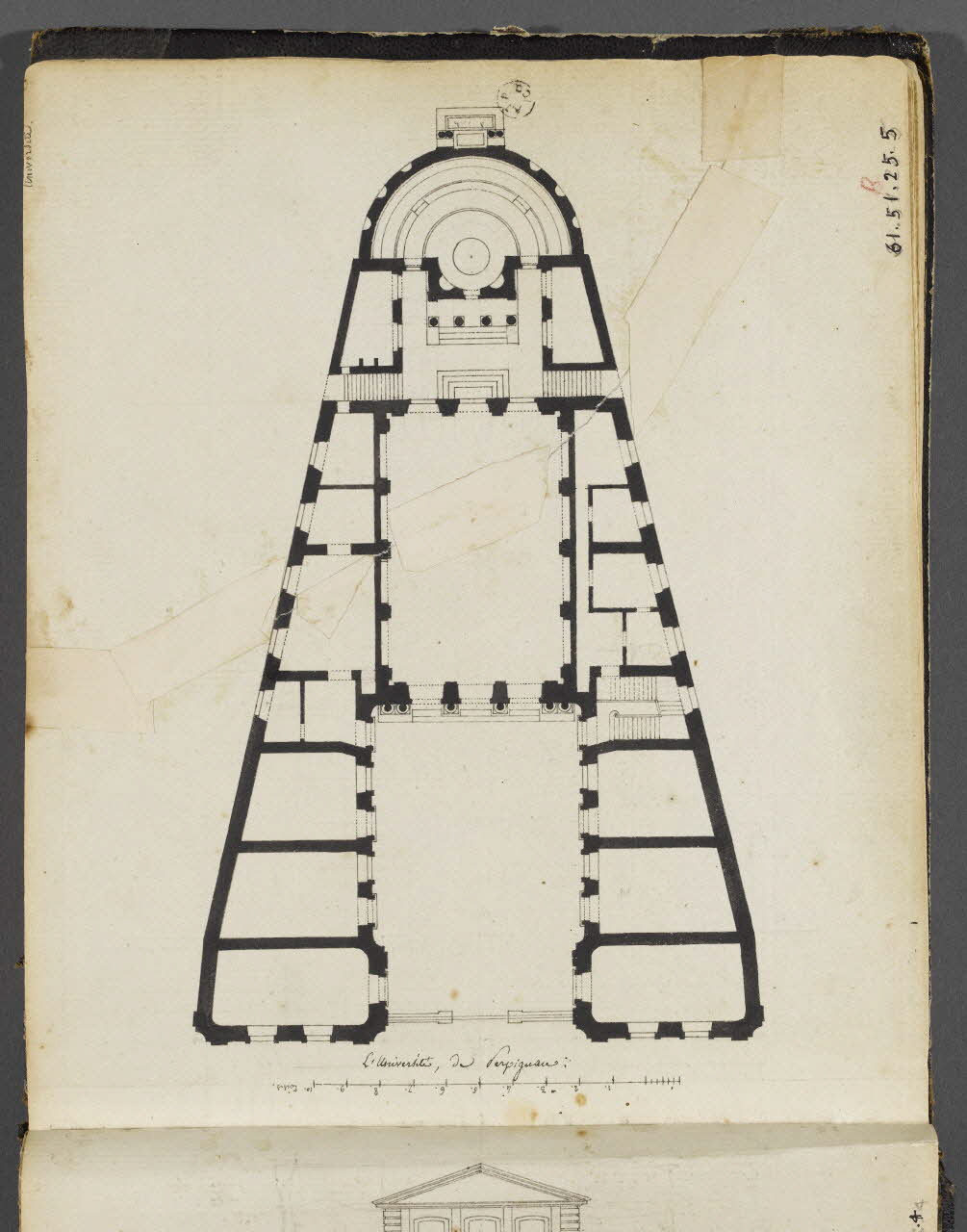Charles Stanislas Léveillé album L'Université de Perpignan. 1820 1961.51.25.5 Photo RMN-Grand Palais (Mucem)