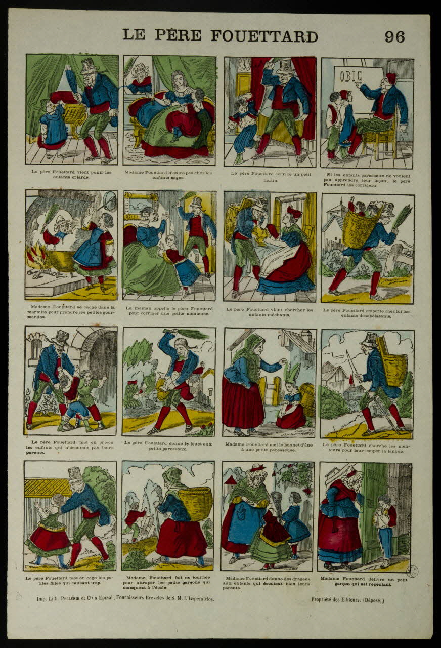 Pellerin estampe LE PERE FOUETTARD. Lorraine, France 1866 1953.86.3464 Photo
