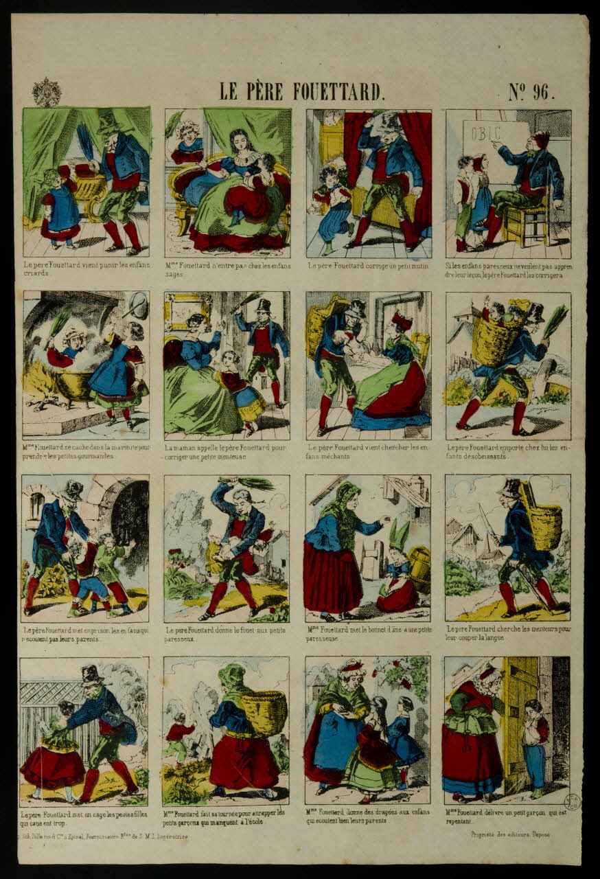 estampe LE PERE FOUETTARD. 1953.86.3465 Photo