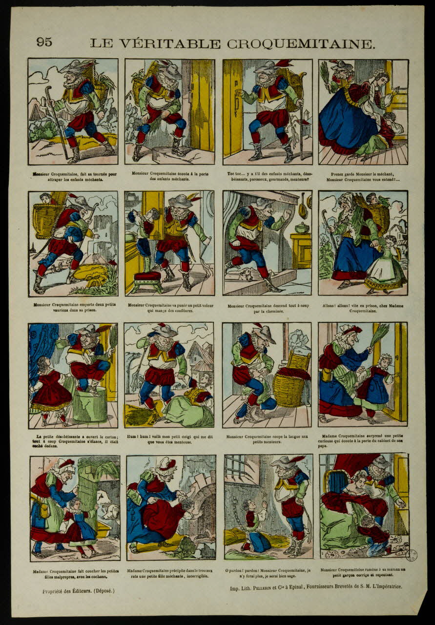 Pellerin estampe LE VERITABLE CROQUEMITAINE. Lorraine, France 1866 1953.86.3479 Photo