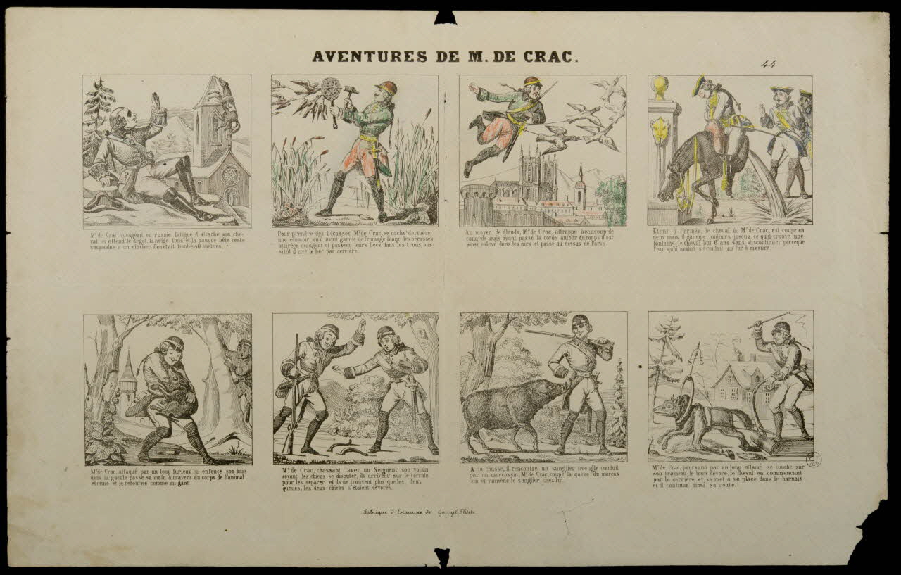 Charles Nicolas Gangel estampe AVENTURES DE M. DE CRAC. Lorraine, France 1852-1858 1953.86.3491 Photo