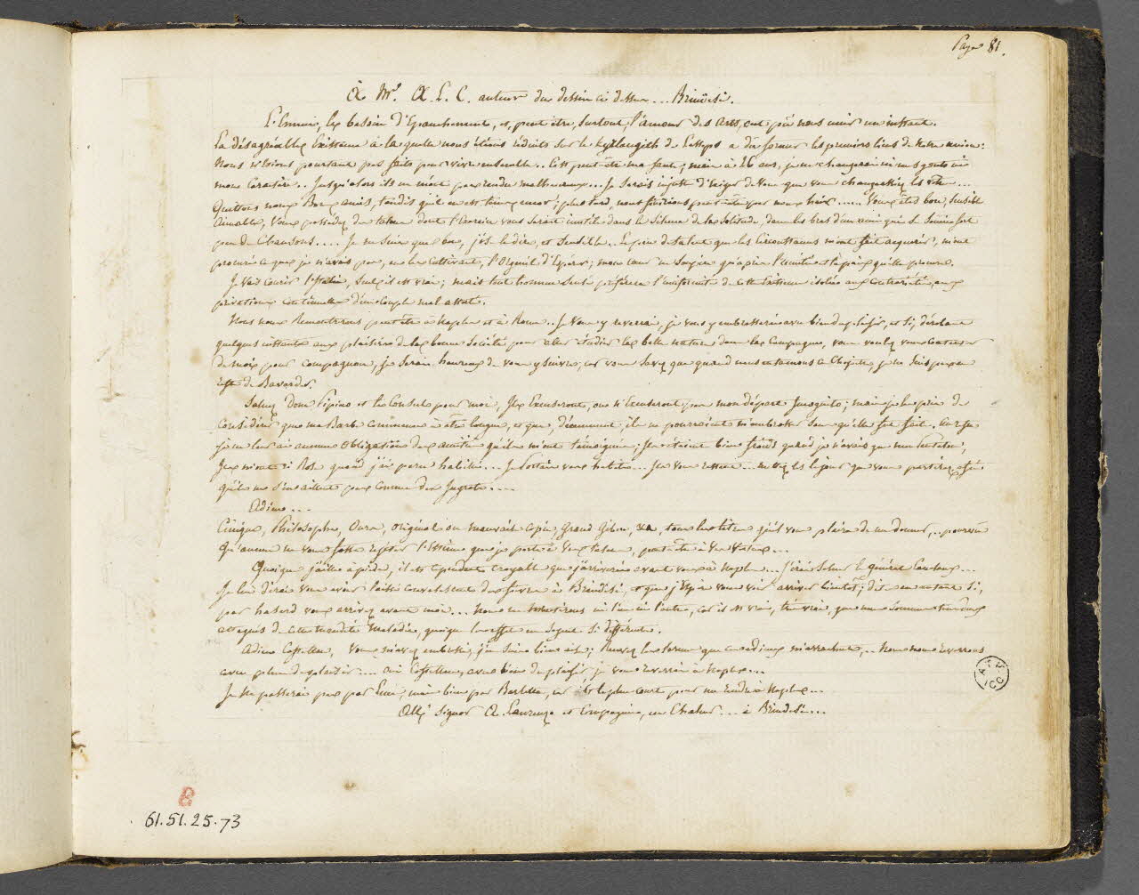 Charles Stanislas Léveillé album Inscription 1820 1961.51.25.73 Photo RMN-Grand Palais (Mucem)