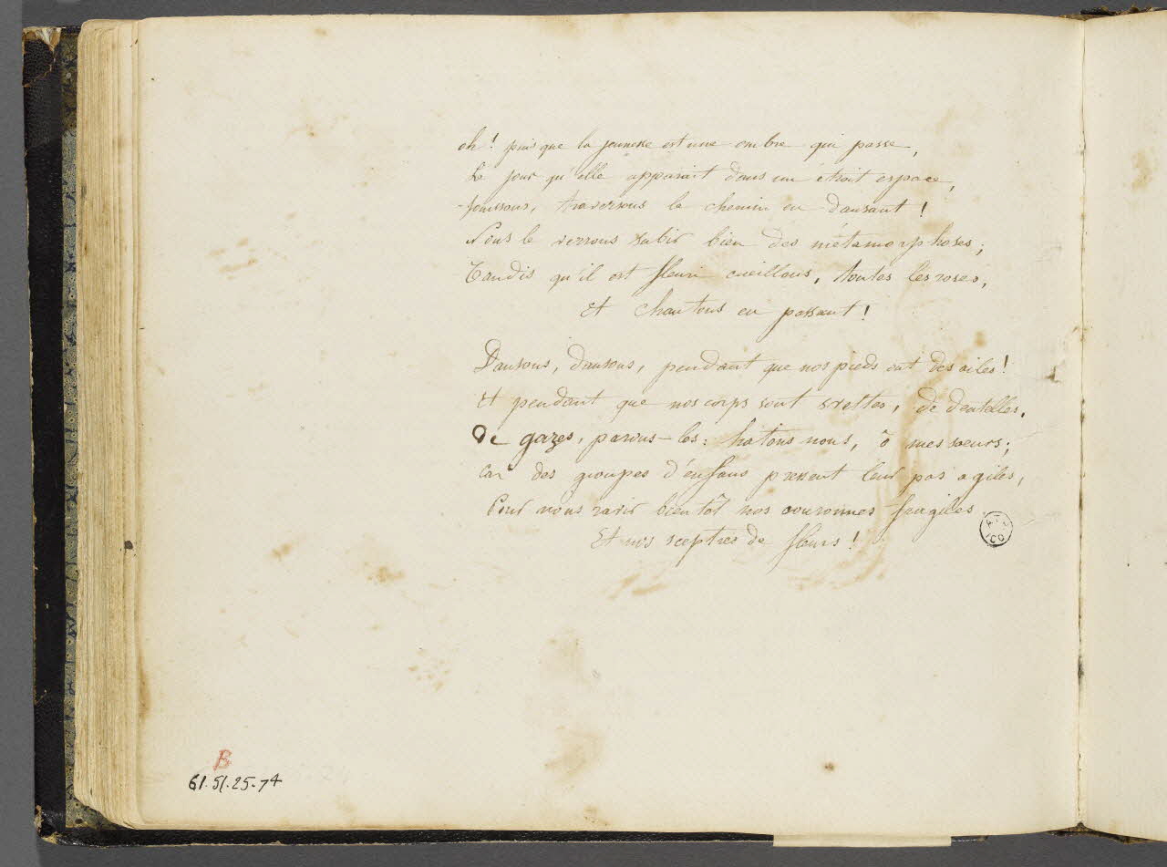 Charles Stanislas Léveillé album Inscription 1820 1961.51.25.74 Photo RMN-Grand Palais (Mucem)