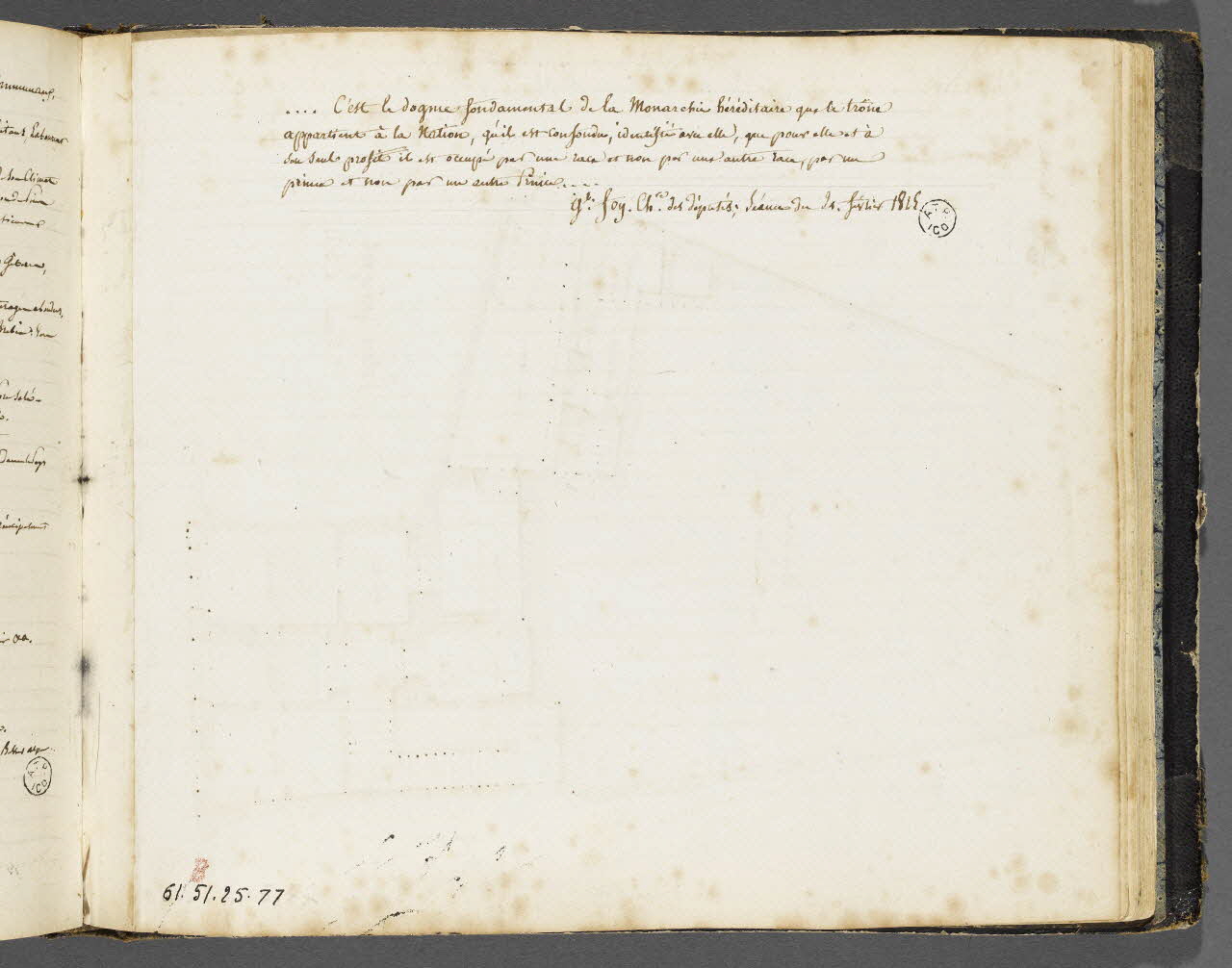 Charles Stanislas Léveillé album Inscription 1820 1961.51.25.77 Photo RMN-Grand Palais (Mucem)