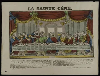 estampe LA SAINTE CENE. 1953.86.35 Photo