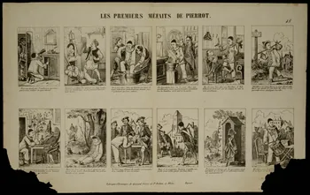 Gangel et Didion estampe LES PREMIERS MEFAITS DE PIERROT. Lorraine, France 1858-1868 1953.86.3501  Photo