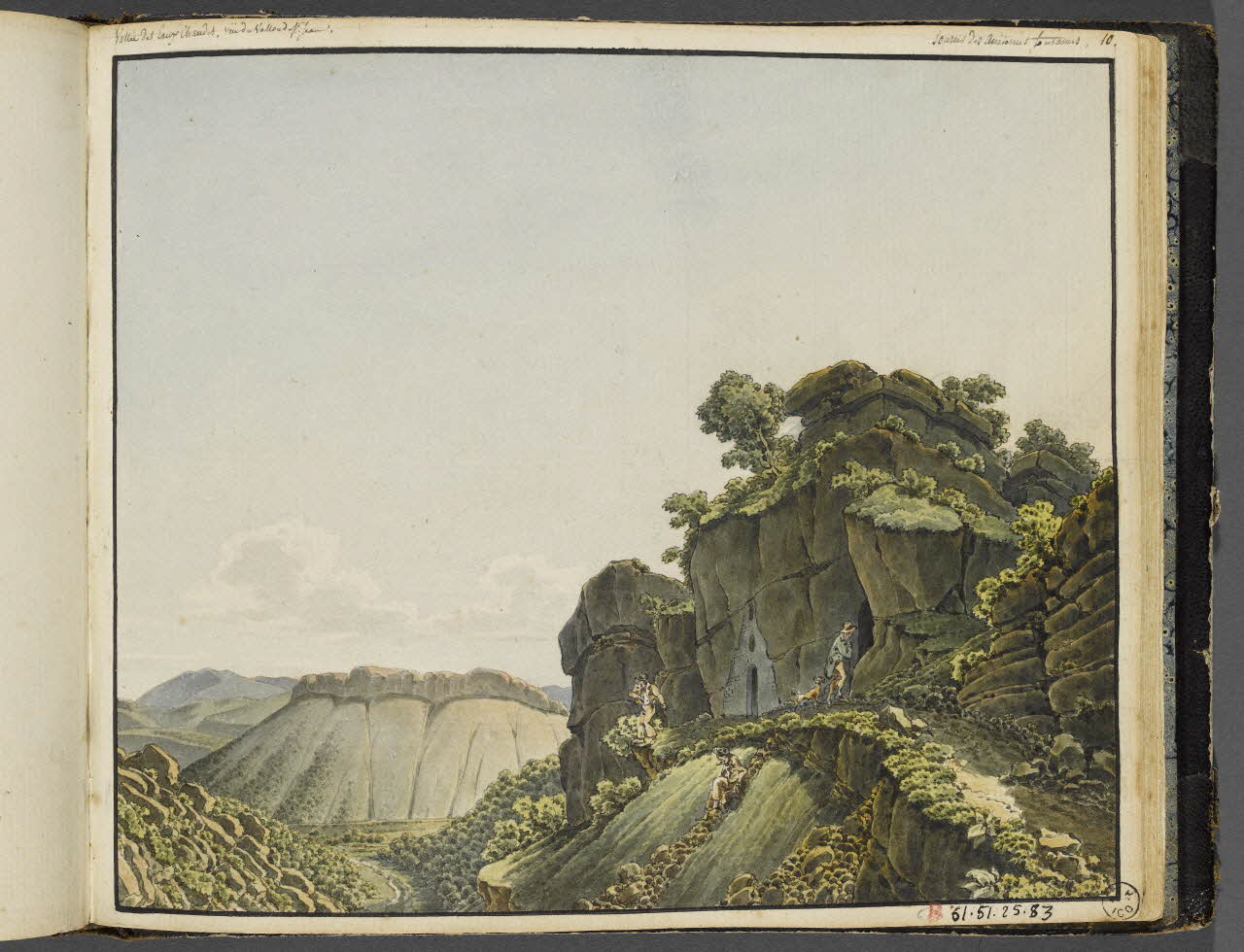 Charles Stanislas Léveillé album Vallée des Eaux Chaudes 1820 1961.51.25.83 Photo RMN-Grand Palais (Mucem)