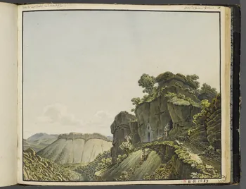 Charles Stanislas Léveillé album Vallée des Eaux Chaudes 1820 1961.51.25.83 Photo RMN-Grand Palais (Mucem)