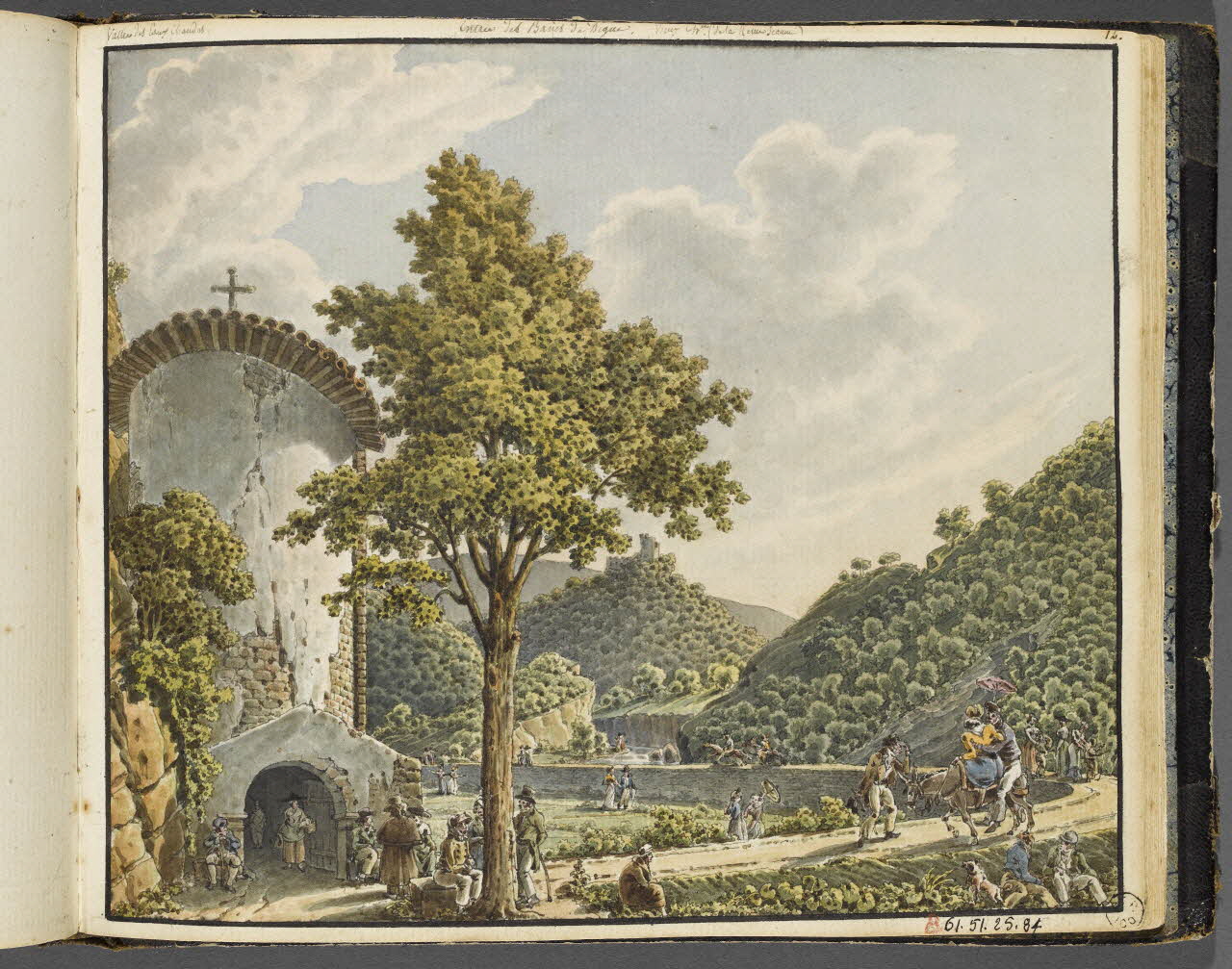 Charles Stanislas Léveillé album Entrée des Bains de Digne 1820 1961.51.25.84 Photo RMN-Grand Palais (Mucem)