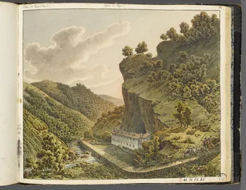 Charles Stanislas Léveillé album Bains de Digne. 1820 1961.51.25.85 Photo RMN-Grand Palais (Mucem)