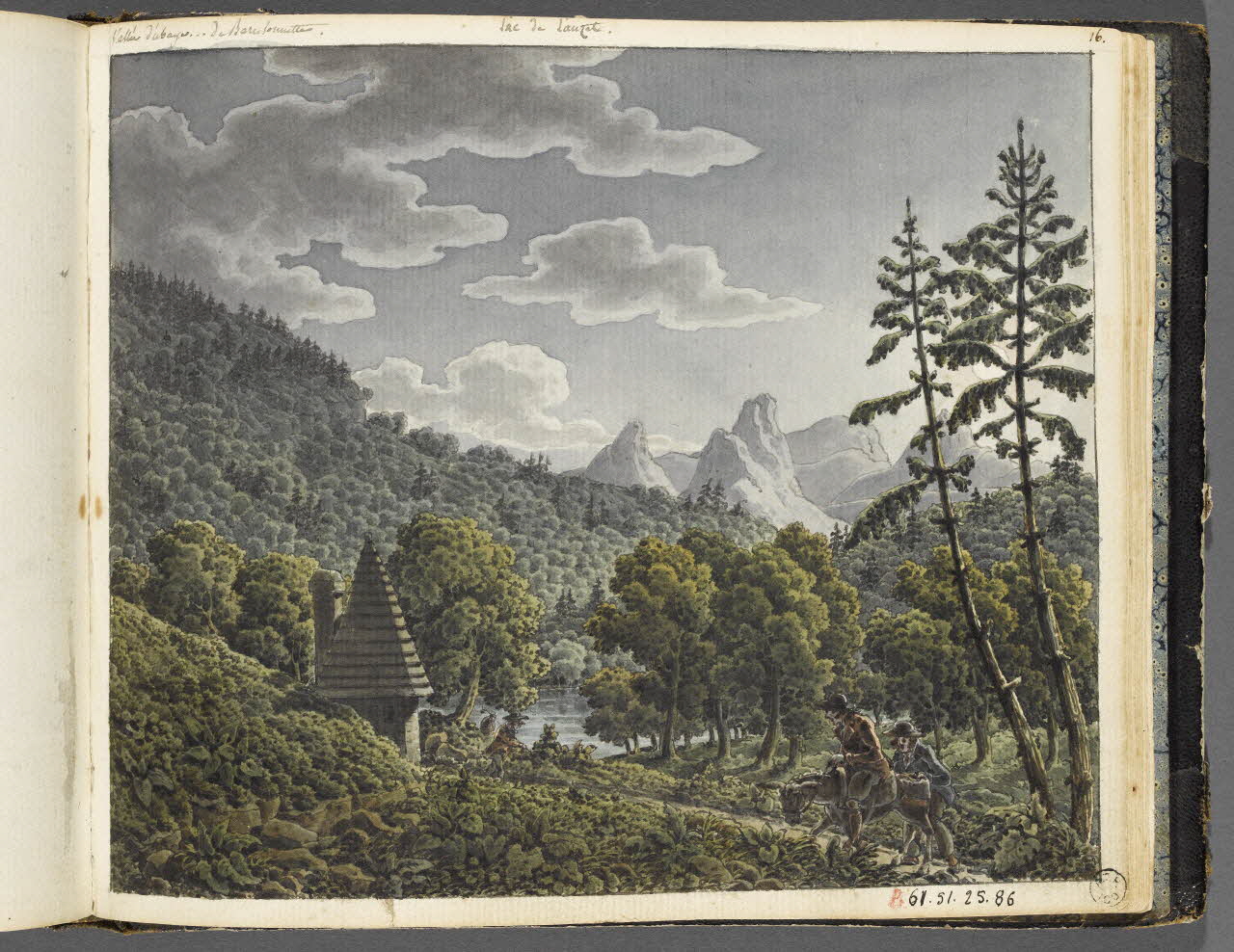 Charles Stanislas Léveillé album Lac de Lauzet. 1820 1961.51.25.86 Photo RMN-Grand Palais (Mucem)