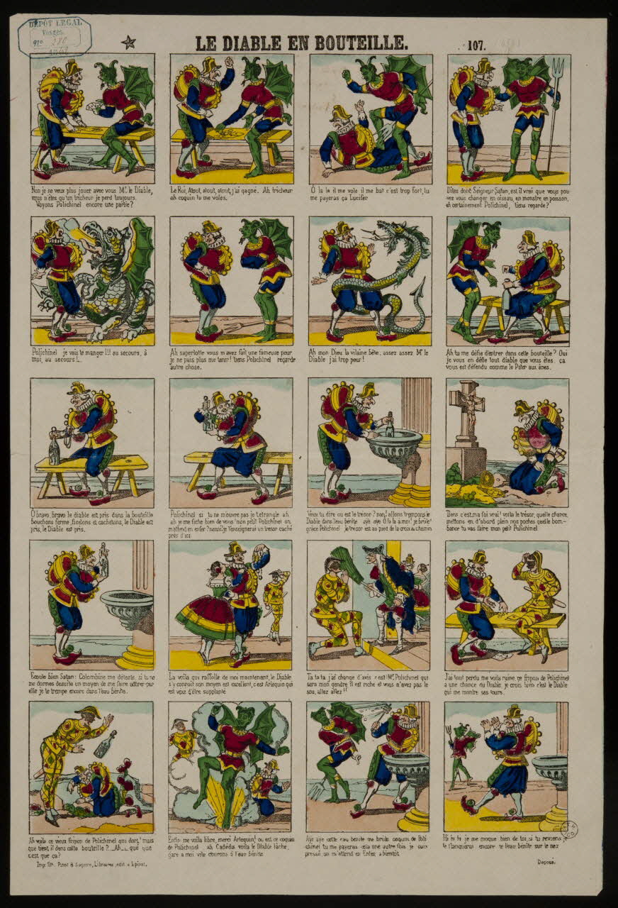 estampe LE DIABLE EN BOUTEILLE. 1953.86.3513 Photo