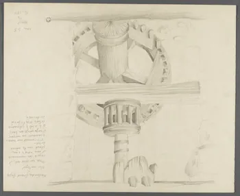 René Perrot dessin Moulin du Grand Gugu  Bloc moteur Franche-Comté, France 1942 1943.4.1  Photo RMN-Grand Palais (Mucem)/ Franck Raux