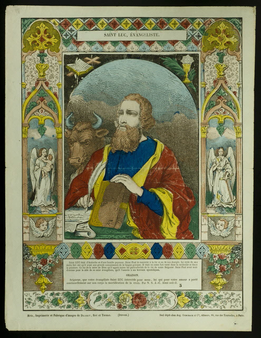 estampe SAINT LUC-EVANGELISTE. 1953.86.356 Photo