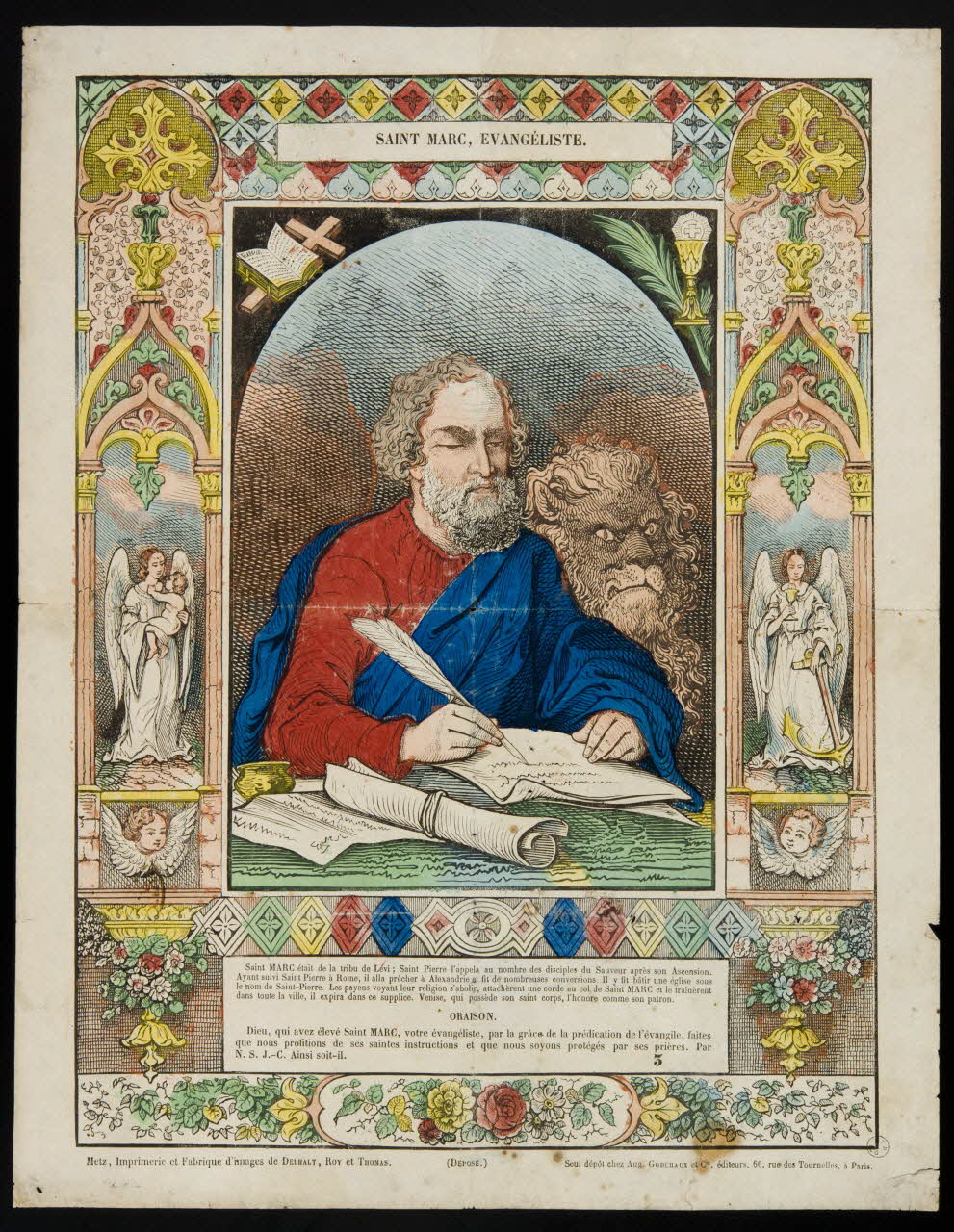estampe SAINT MARC, EVANGELISTE. 1953.86.359 Photo