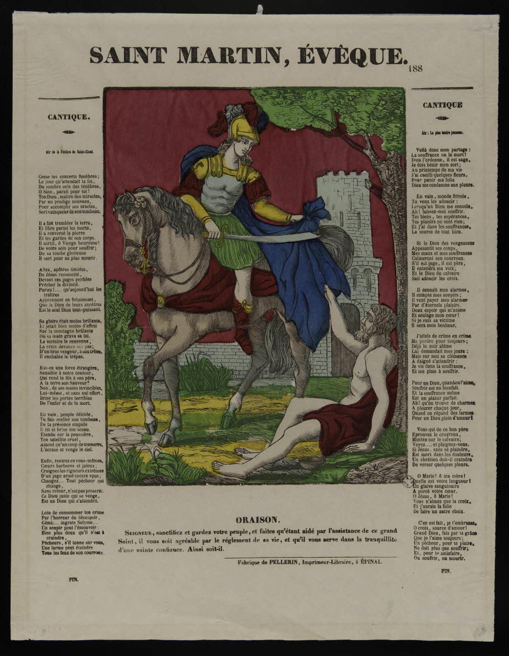 estampe SAINT MARTIN, EVEQUE. 1953.86.360 Photo