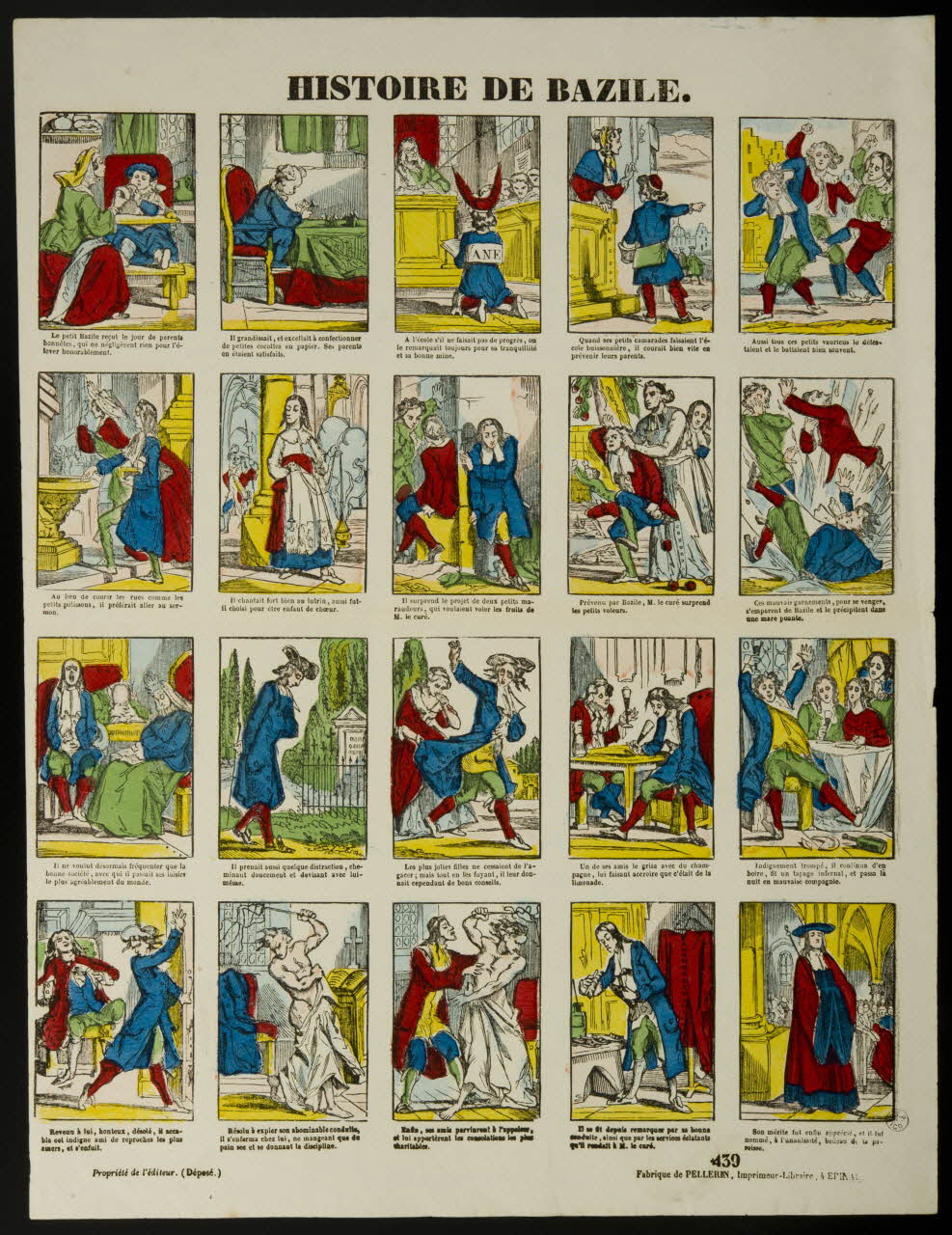 estampe HISTOIRE DE BAZILE. 1953.86.3624 Photo
