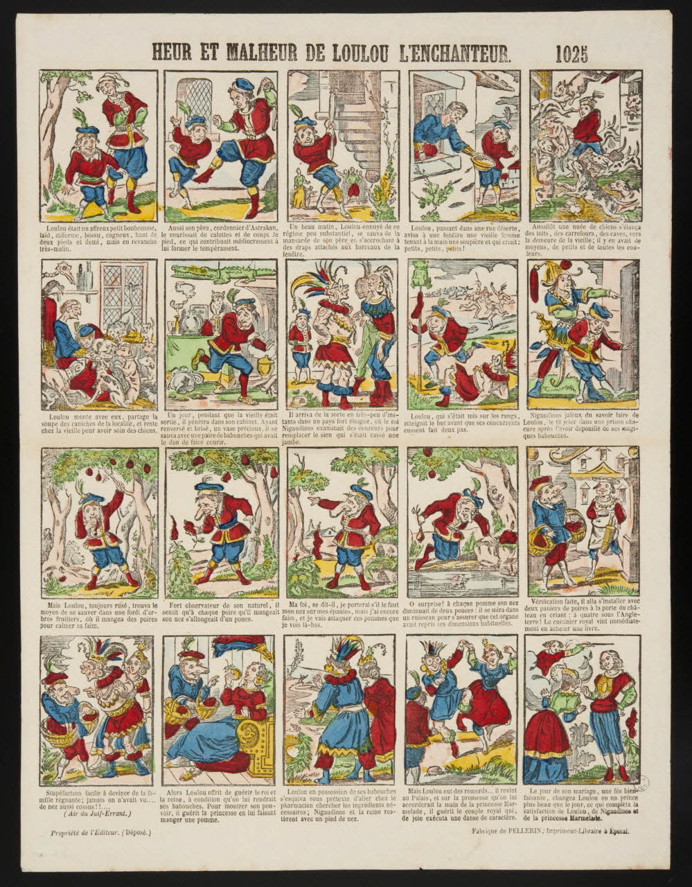 estampe HEUR ET MALHEUR DE LOULOU L'ENCHANTEUR. 1953.86.3658 Photo