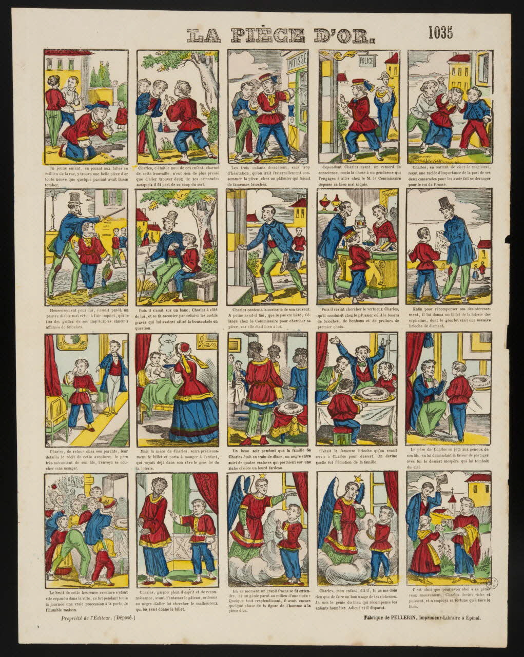 estampe LA PIECE D'OR. 1953.86.3663 Photo