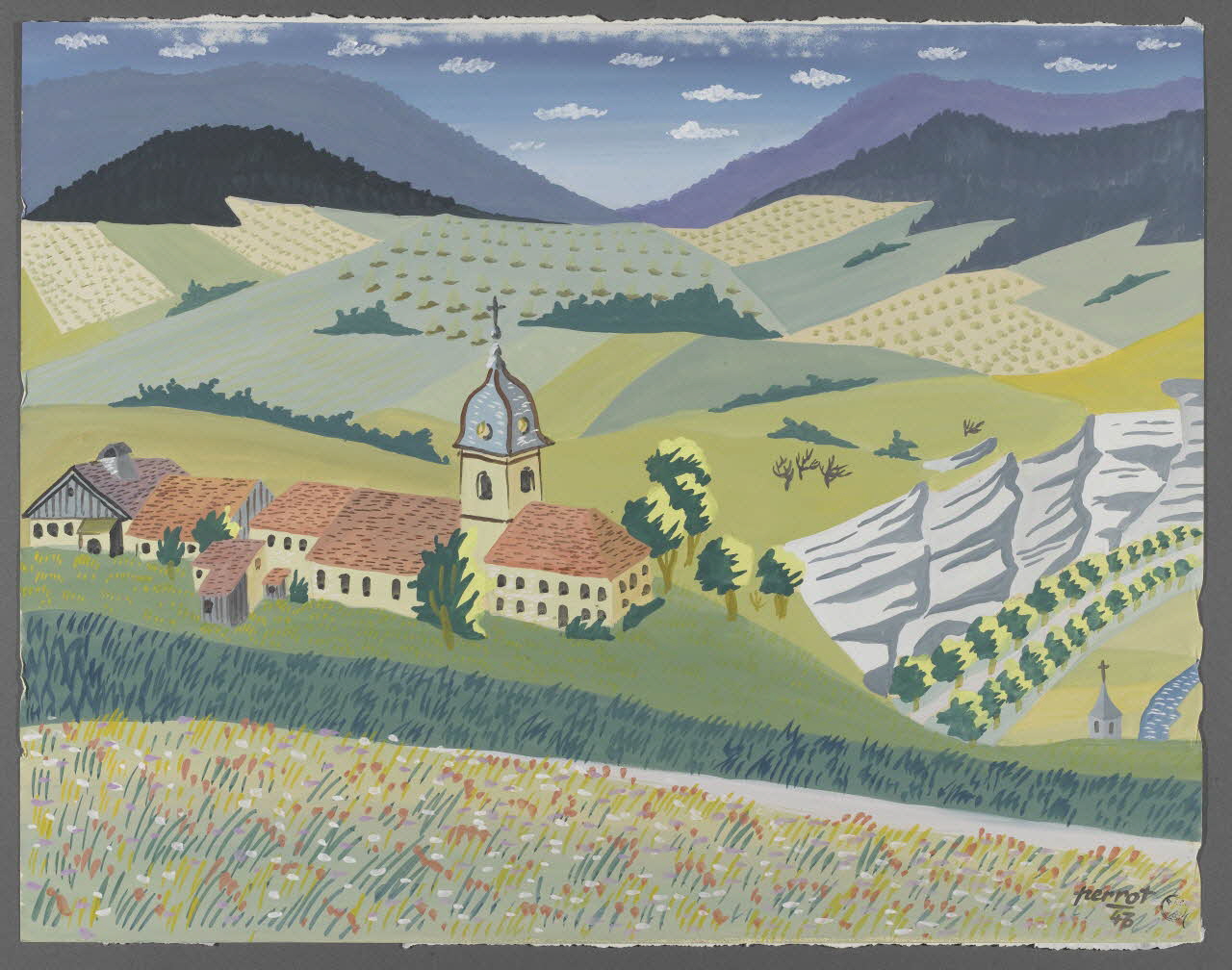 René Perrot dessin Remonot Franche-Comté, France 1943 1943.6.49 Photo Photo RMN-Franck RAUX