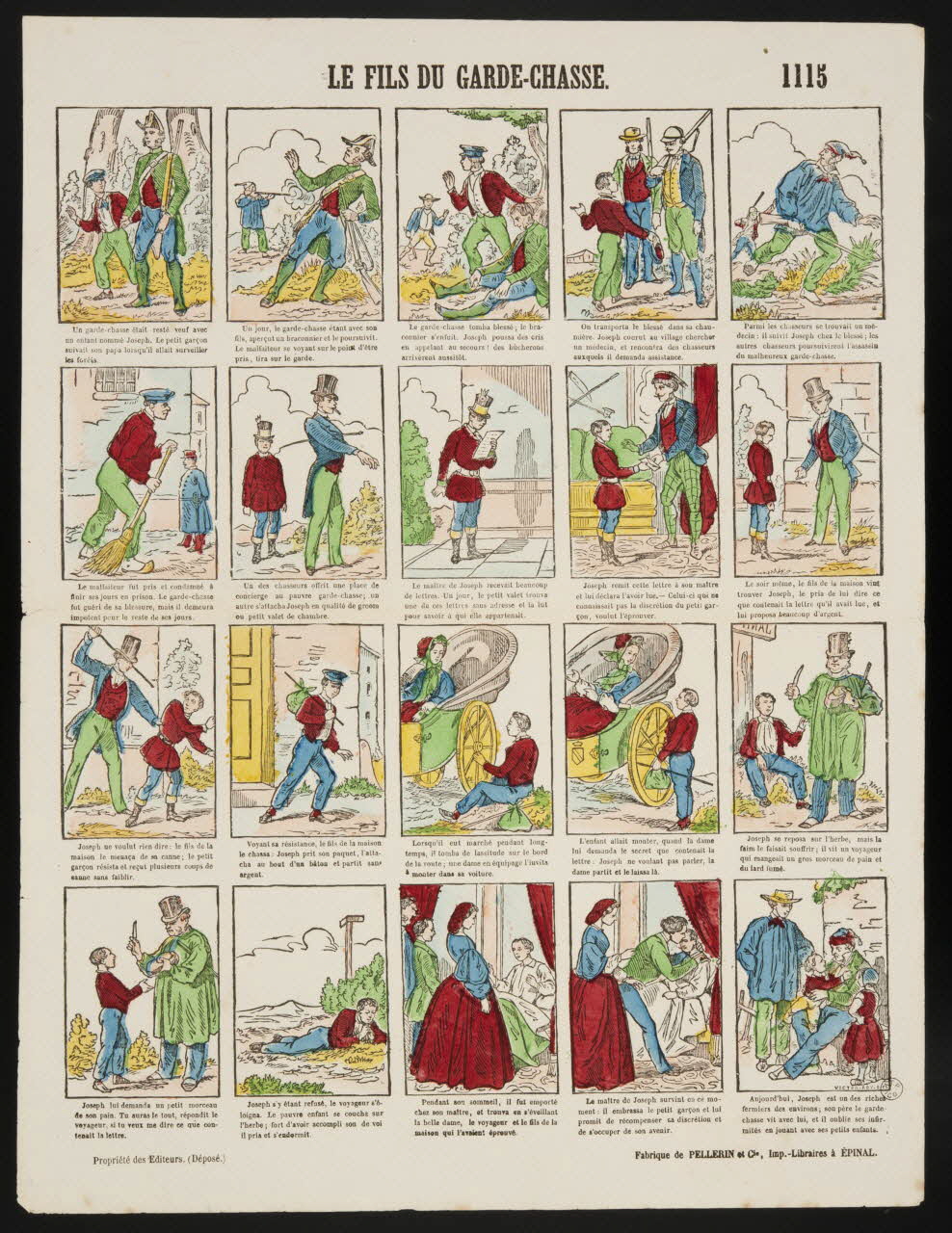 estampe LE FILS DU GARDE-CHASSE. 1953.86.3683 Photo