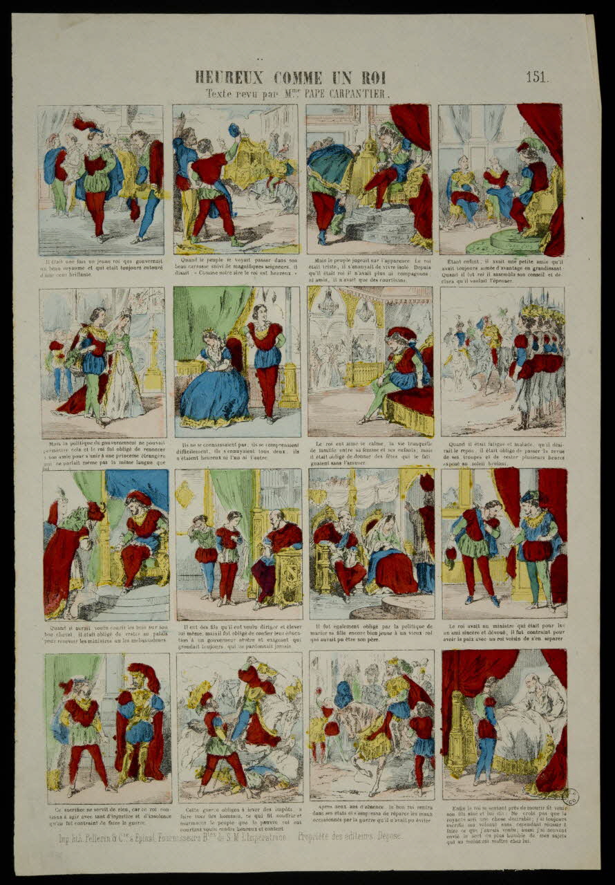 estampe HEUREUX COMME UN ROI. 1953.86.3729 Photo