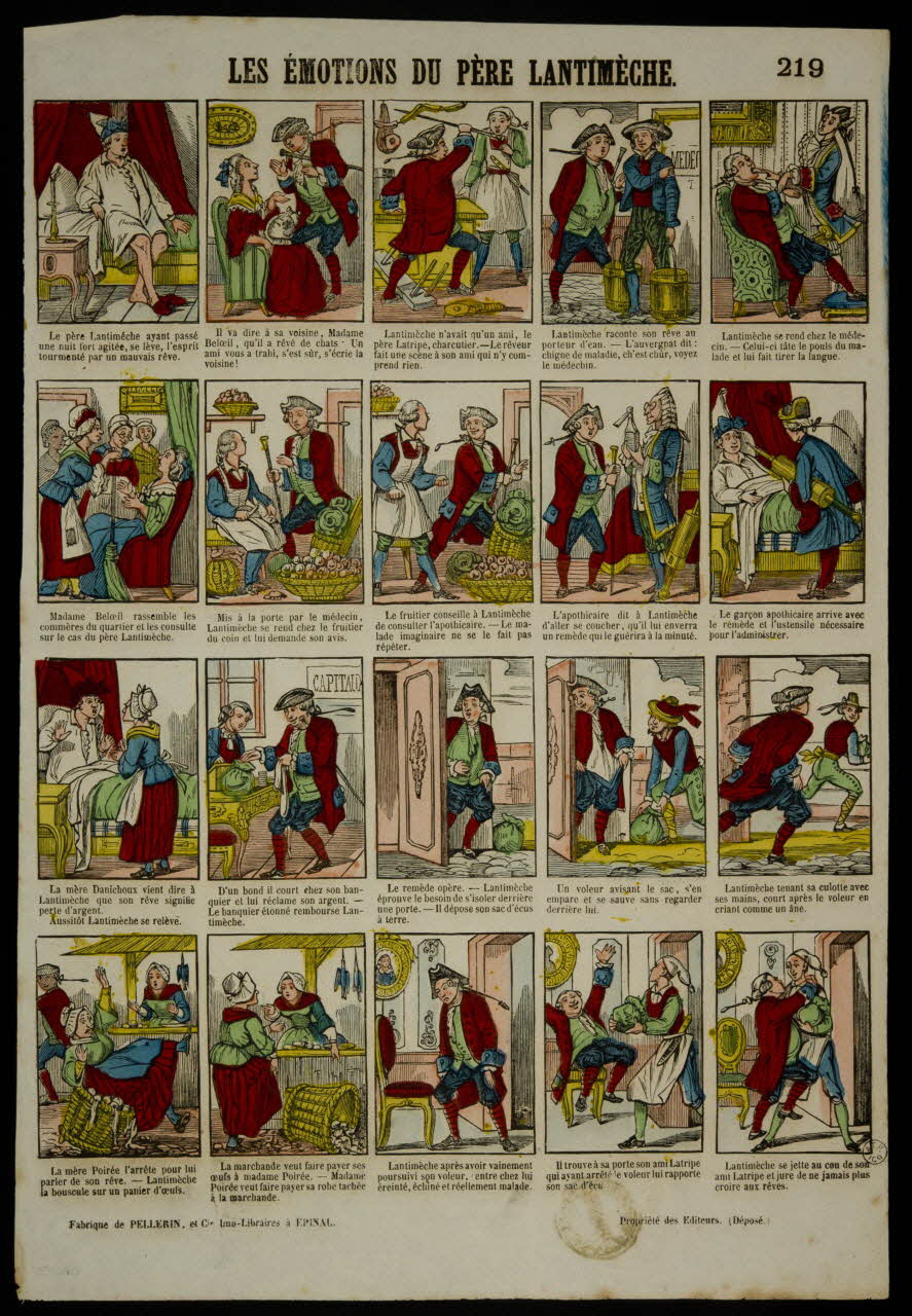 estampe LES EMOTIONS DU PERE LANTIMECHE. 1953.86.3734 Photo